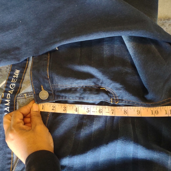 Rampage Women's Plus Size 24W Dark Wash Jeans - Picture 11 of 12